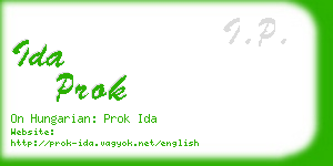 ida prok business card